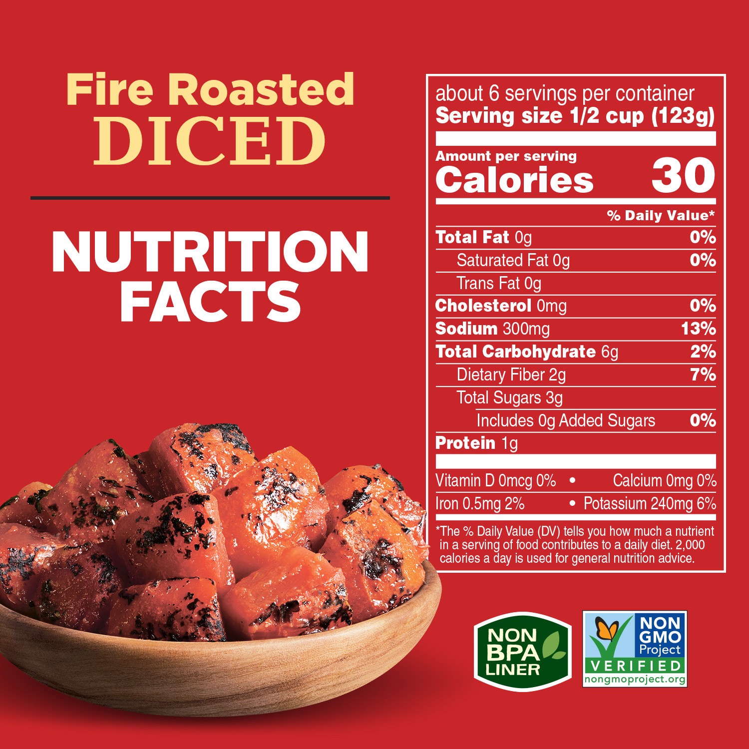 slide 3 of 5, Hunt's Fire Roasted Diced Tomatoes, 28 oz., 28 oz