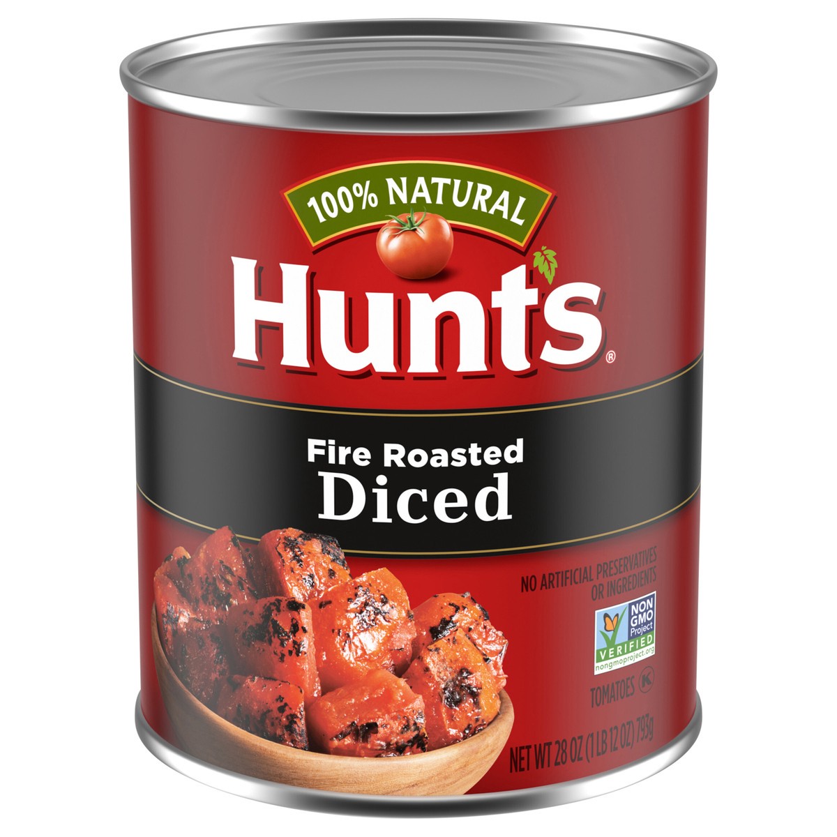 slide 1 of 5, Hunt's Fire Roasted Diced Tomatoes, 28 oz., 28 oz
