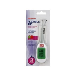 slide 1 of 1, CVS Pharmacy Digital Thermometer With Flexible Tip, 1 ct