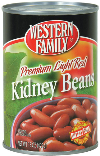 slide 1 of 1, Western Family Light Red Kidney Beans, 15 oz