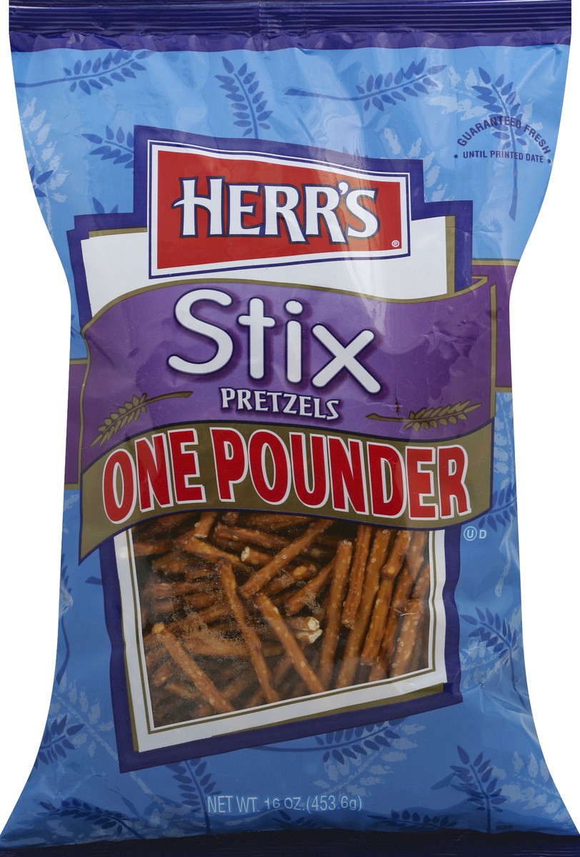 slide 5 of 6, Herr's One Pounder Pretzel Stix - 16 oz, 16 oz