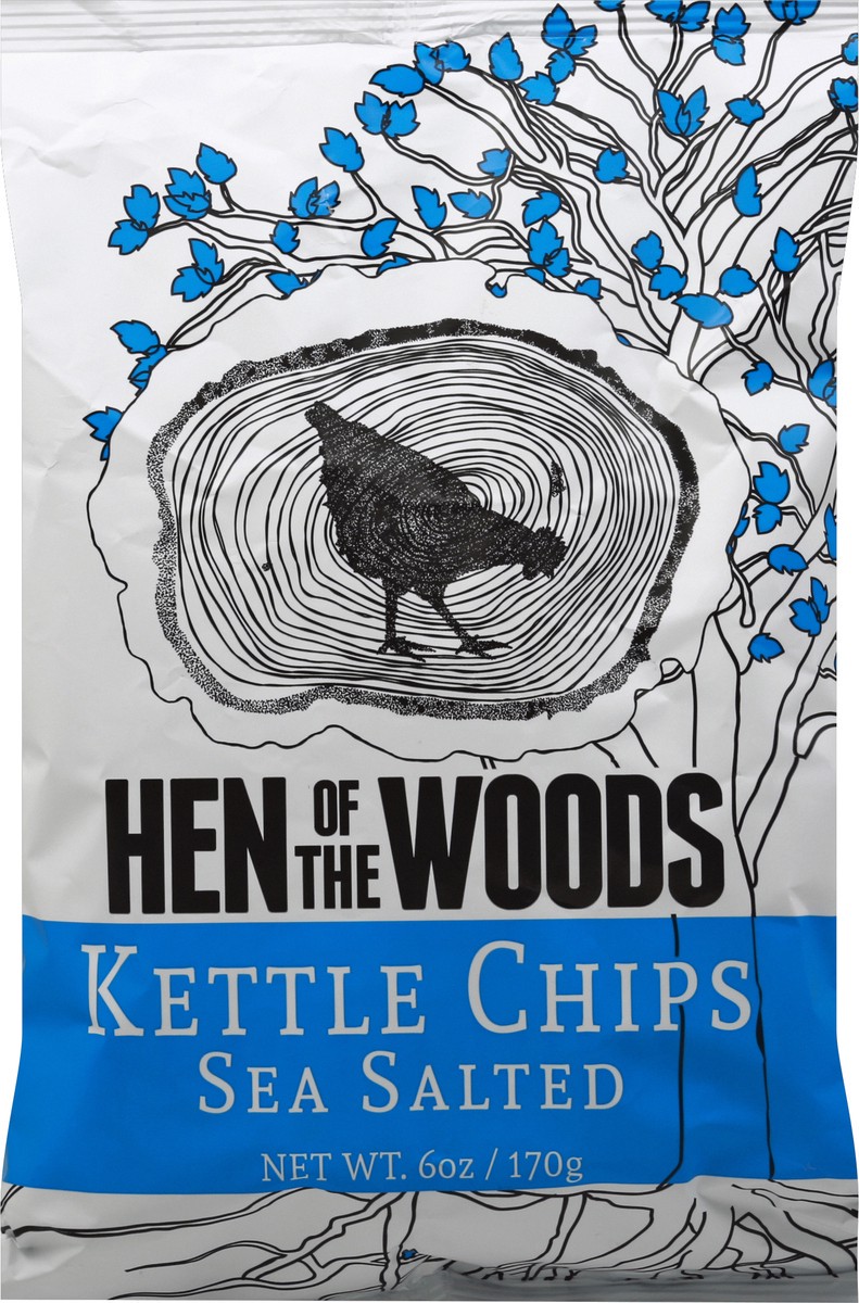 slide 5 of 5, Hen Of The Woods Sea Salt Kettle Chips, 6 oz