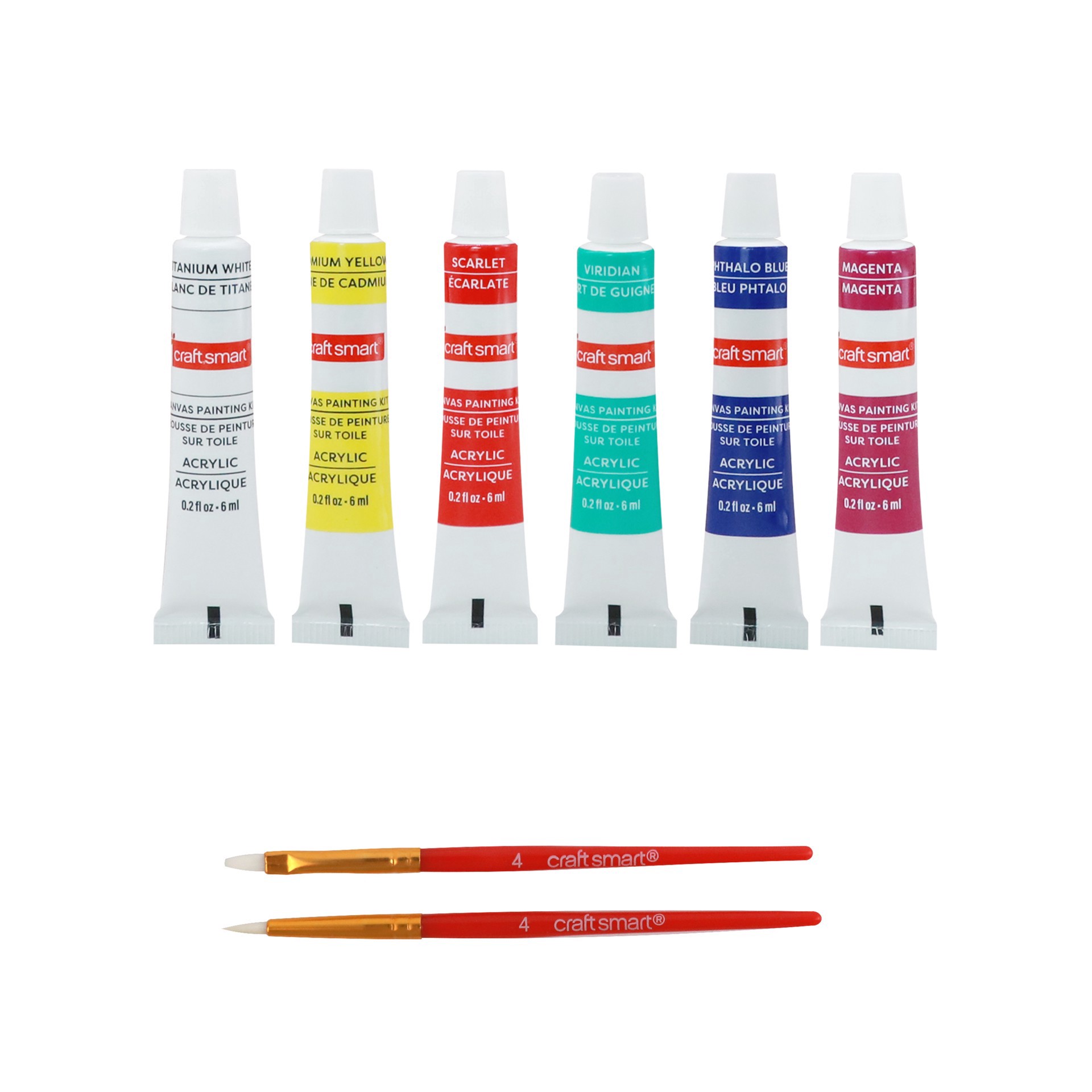 slide 7 of 8, 4" X 4" Retro Canvas Painting Kit By Craft Smart, 4 in x 4 in