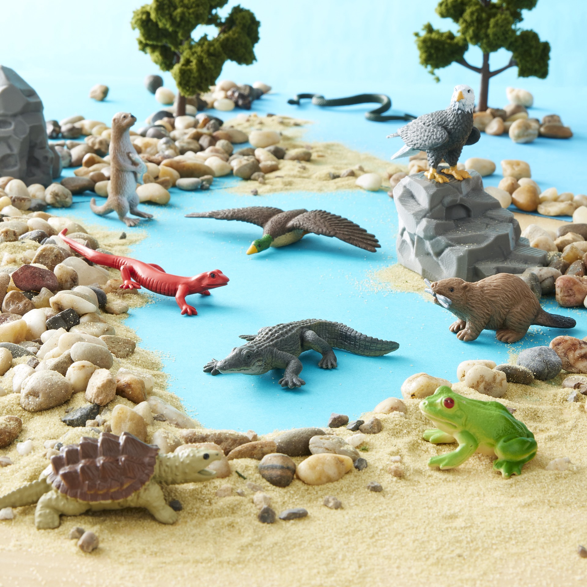 slide 2 of 3, Safari Ltd. Safari Ltd Toobs River, 1.56 in x 1.56 in x 12.87 in