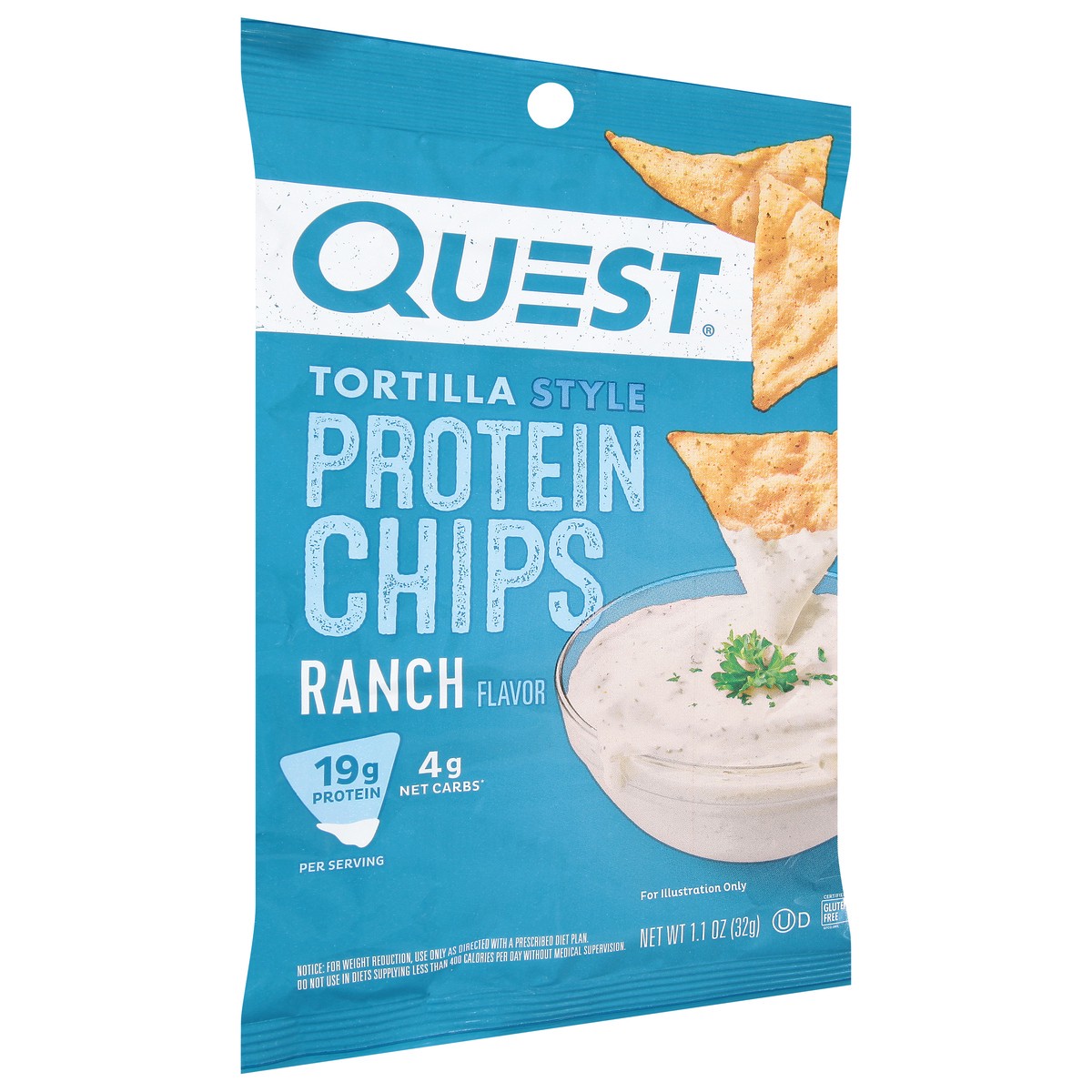 slide 2 of 9, Quest Tortilla Style Ranch Flavor Protein Chips 1.1 oz, 1.1 oz