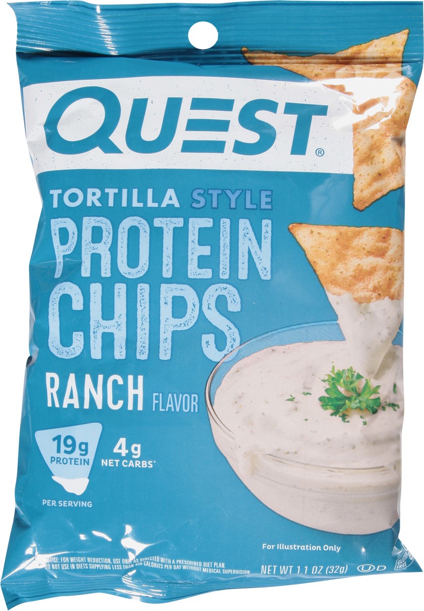 slide 6 of 9, Quest Tortilla Style Ranch Flavor Protein Chips 1.1 oz, 1.1 oz