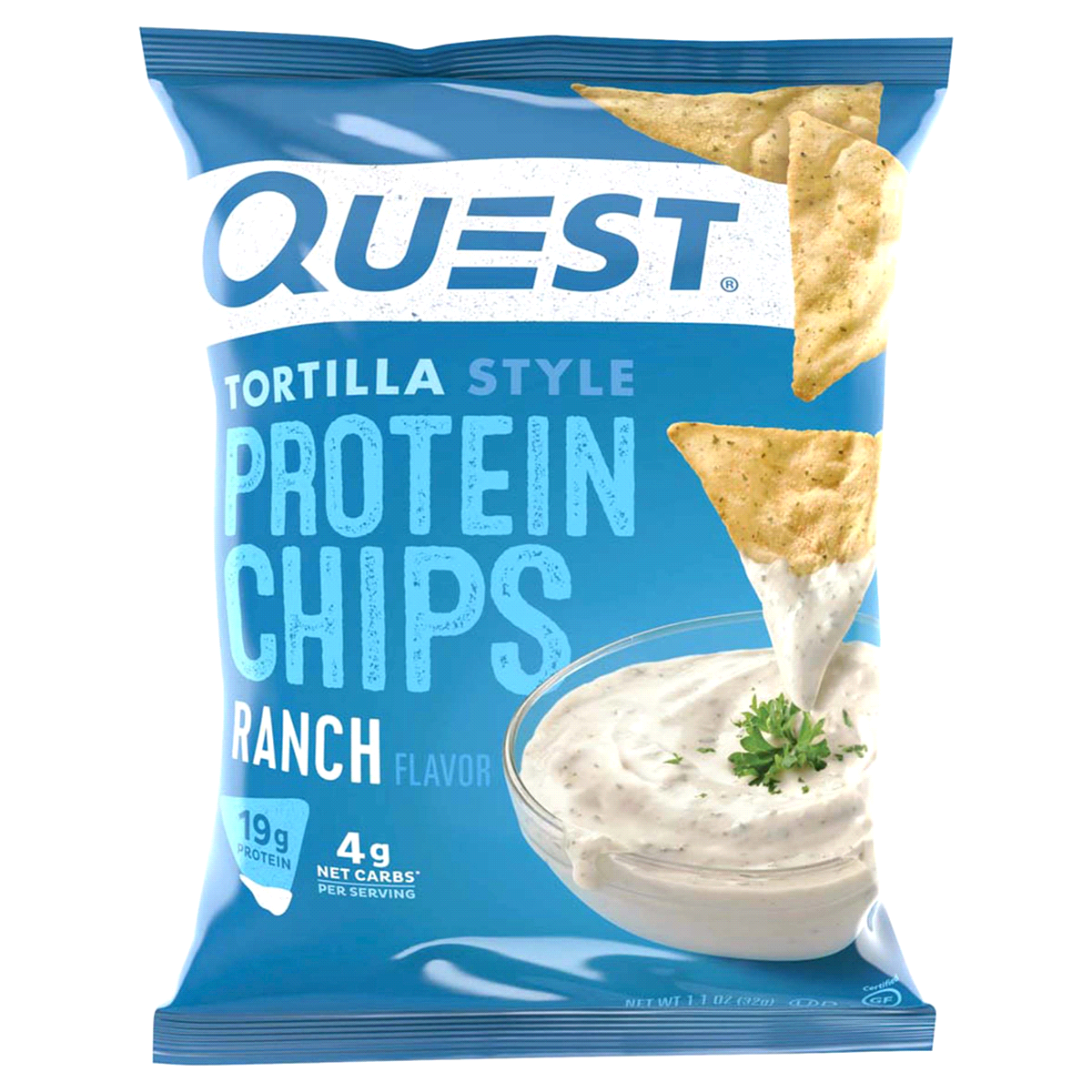 slide 1 of 9, Quest Tortilla Style Ranch Flavor Protein Chips 1.1 oz, 1.1 oz