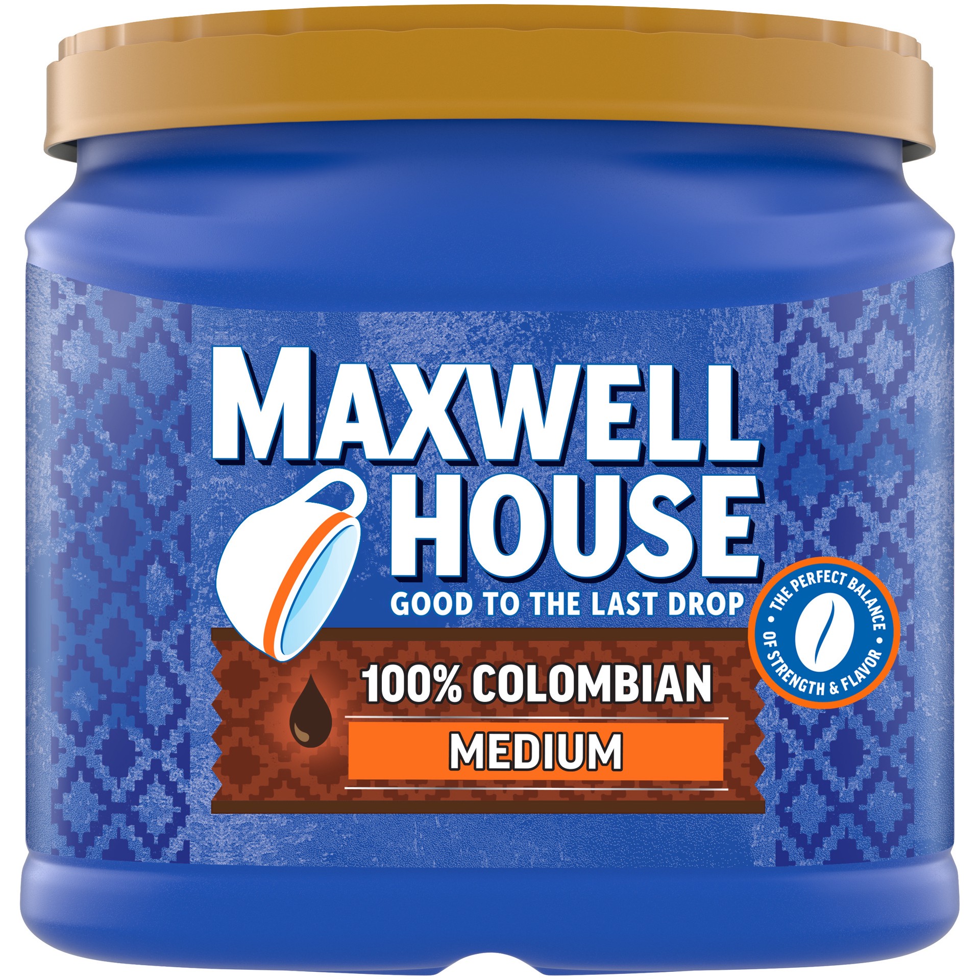 slide 1 of 11, Maxwell House Medium Roast 100% Colombian Ground Coffee, 24.5 oz. Canister, 24.5 oz