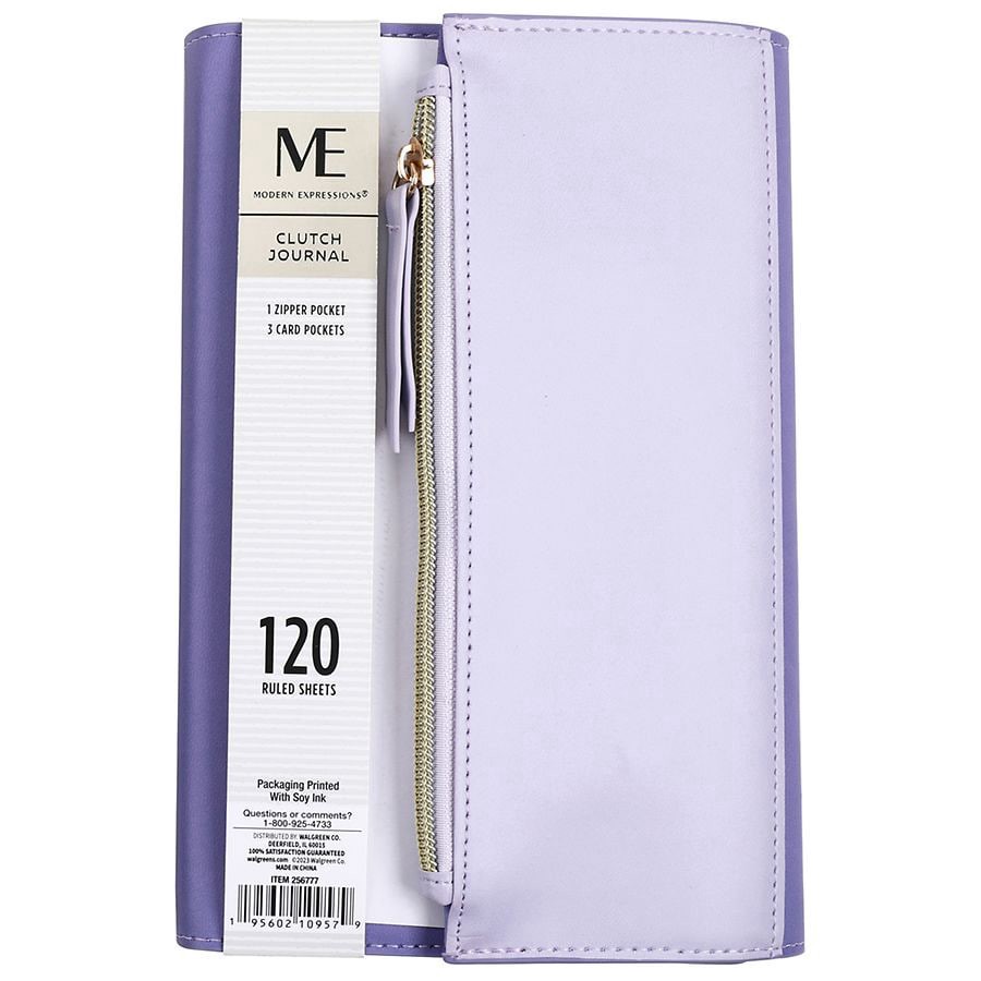 slide 1 of 2, Modern Expressions Clutch Journal 8.5 x 5.1 x 1.2 in, 1 ct