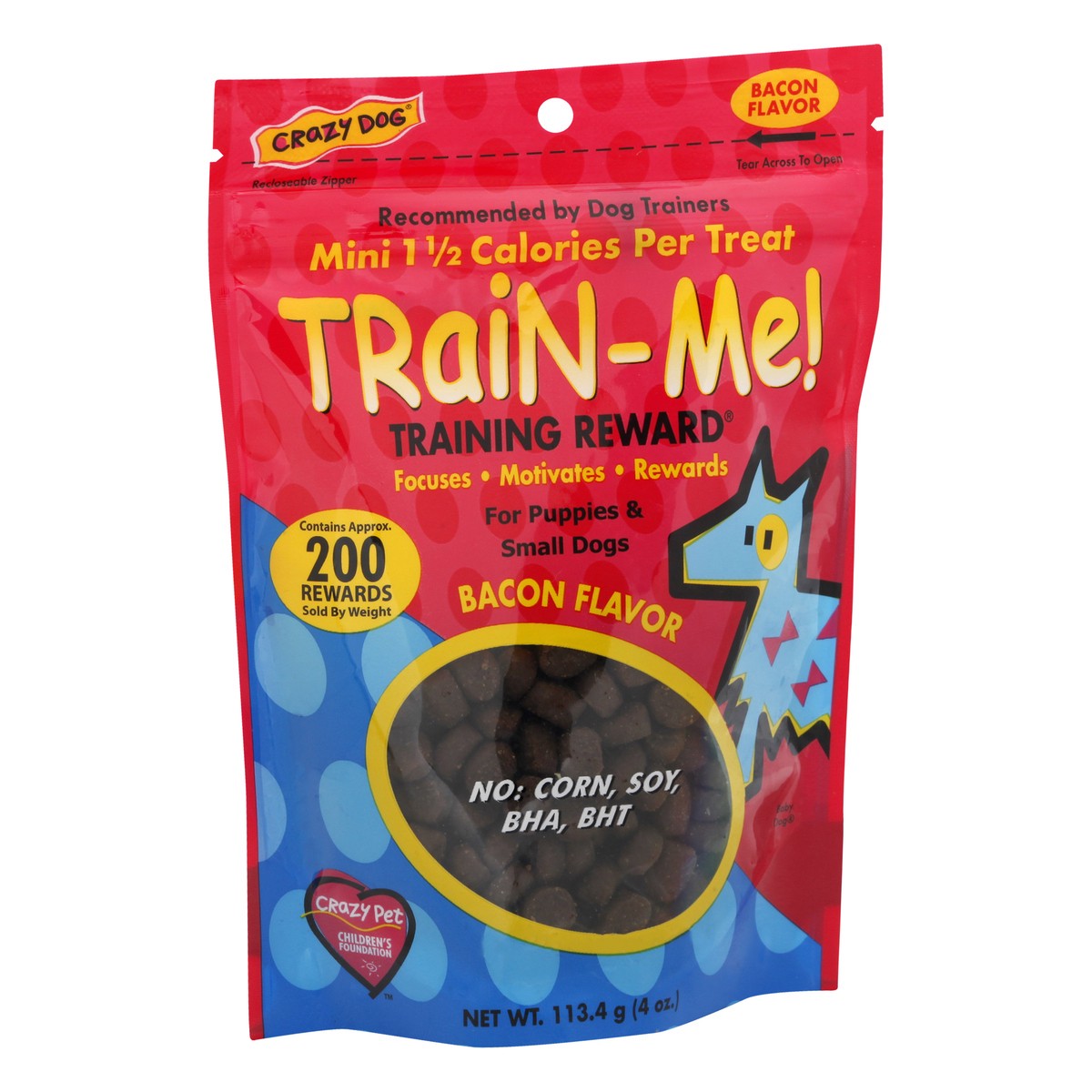 slide 2 of 12, Train Me Bacon Flavor Dog Treats 4 oz, 4 oz