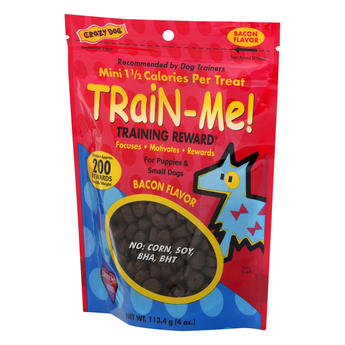 slide 5 of 12, Train Me Bacon Flavor Dog Treats 4 oz, 4 oz