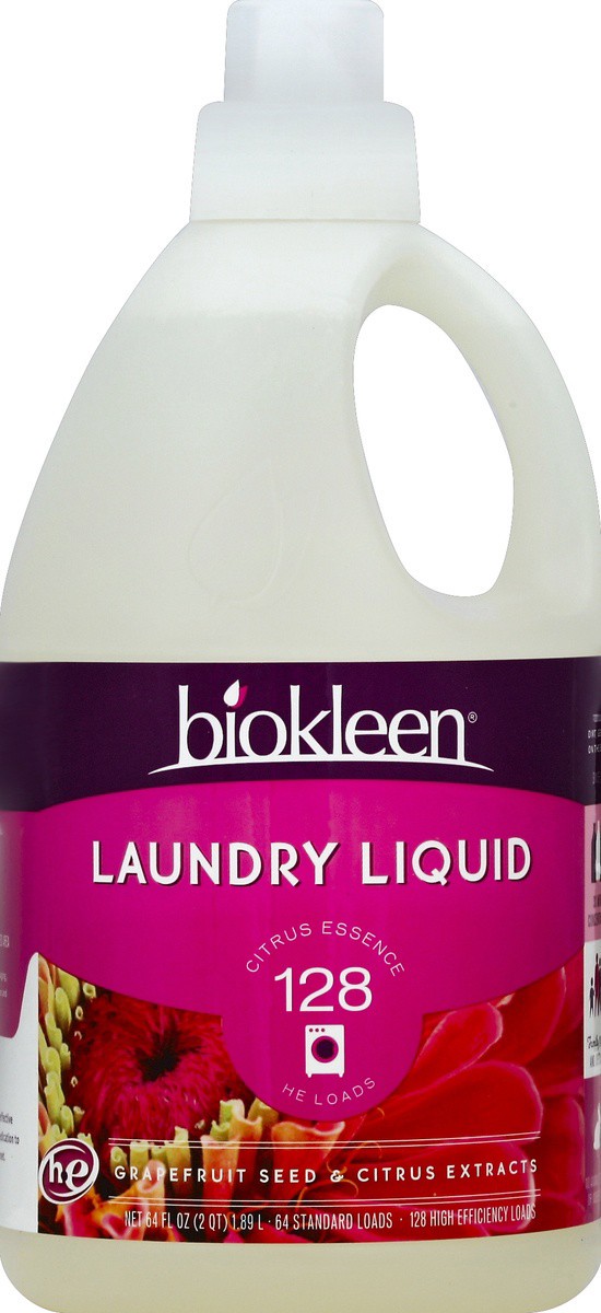 slide 2 of 3, Bio Kleen Citrus Essence Liquid Laundry Detergent, 64 oz