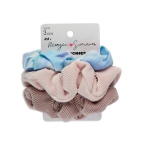 slide 1 of 1, Morgan Simianer Xo scünci Mixed Scrunchies, 3Ct, 3 ct