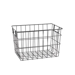 Real Home Small Wire Grid Basket - Matte Black