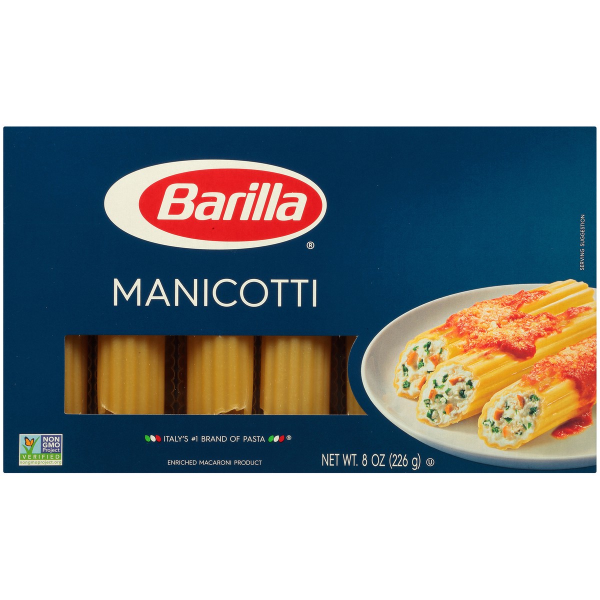 slide 10 of 11, Barilla Manicotti Pasta, 8 oz