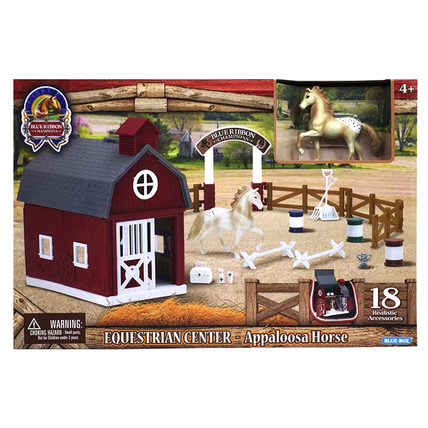slide 1 of 1, 1/32 Equestrian Center With Appaloosa Horse, 1 ct