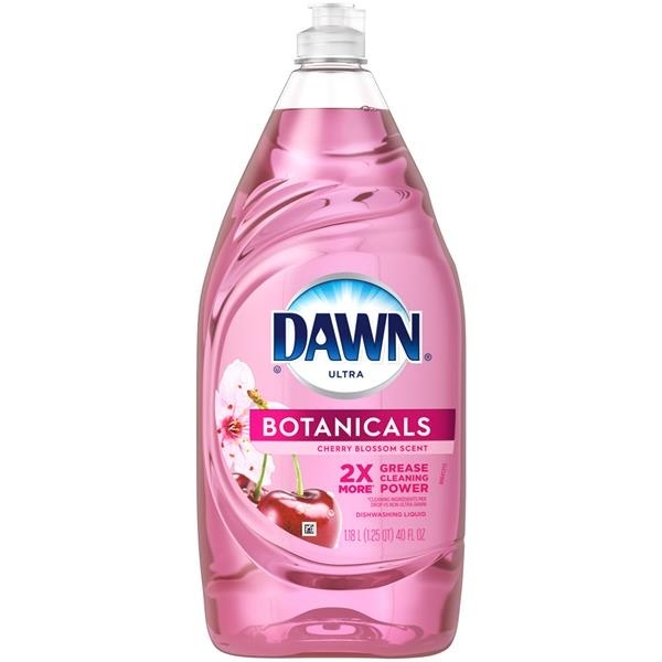 slide 1 of 1, Dawn Ultra Botanicals Dishwashing Liquid Dish Soap, Cherry Blossom Scent, 40 fl oz