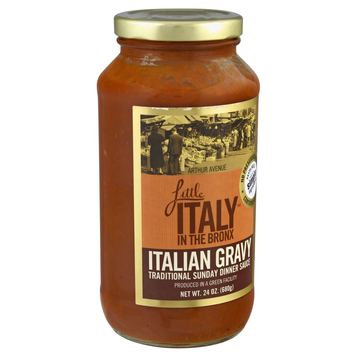slide 10 of 13, Little Italy in the Bronx Italian Gravy Dinner Sauce 24 oz, 24 oz