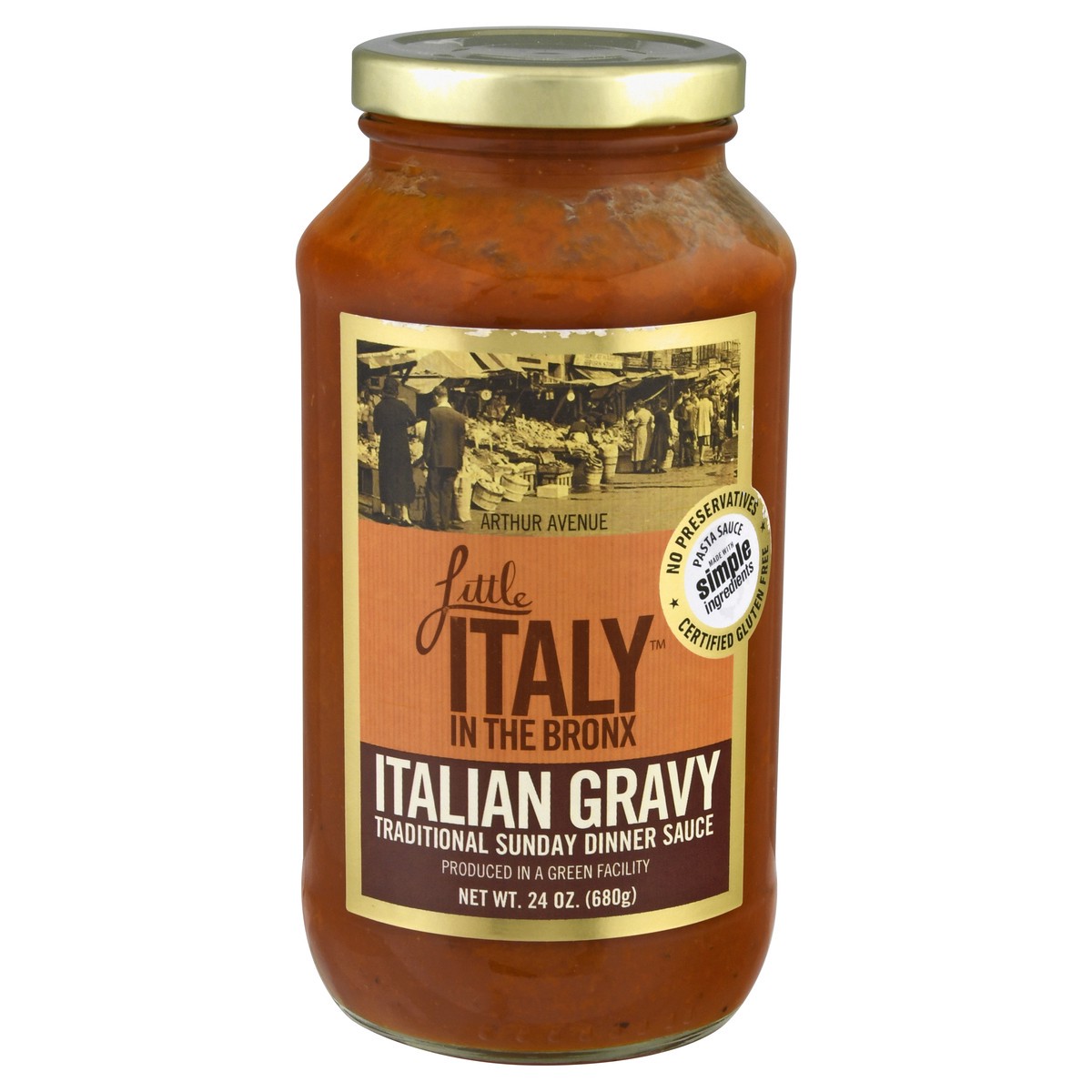slide 2 of 13, Little Italy in the Bronx Italian Gravy Dinner Sauce 24 oz, 24 oz