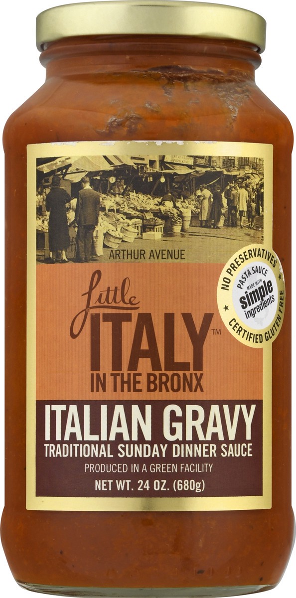 slide 3 of 13, Little Italy in the Bronx Italian Gravy Dinner Sauce 24 oz, 24 oz