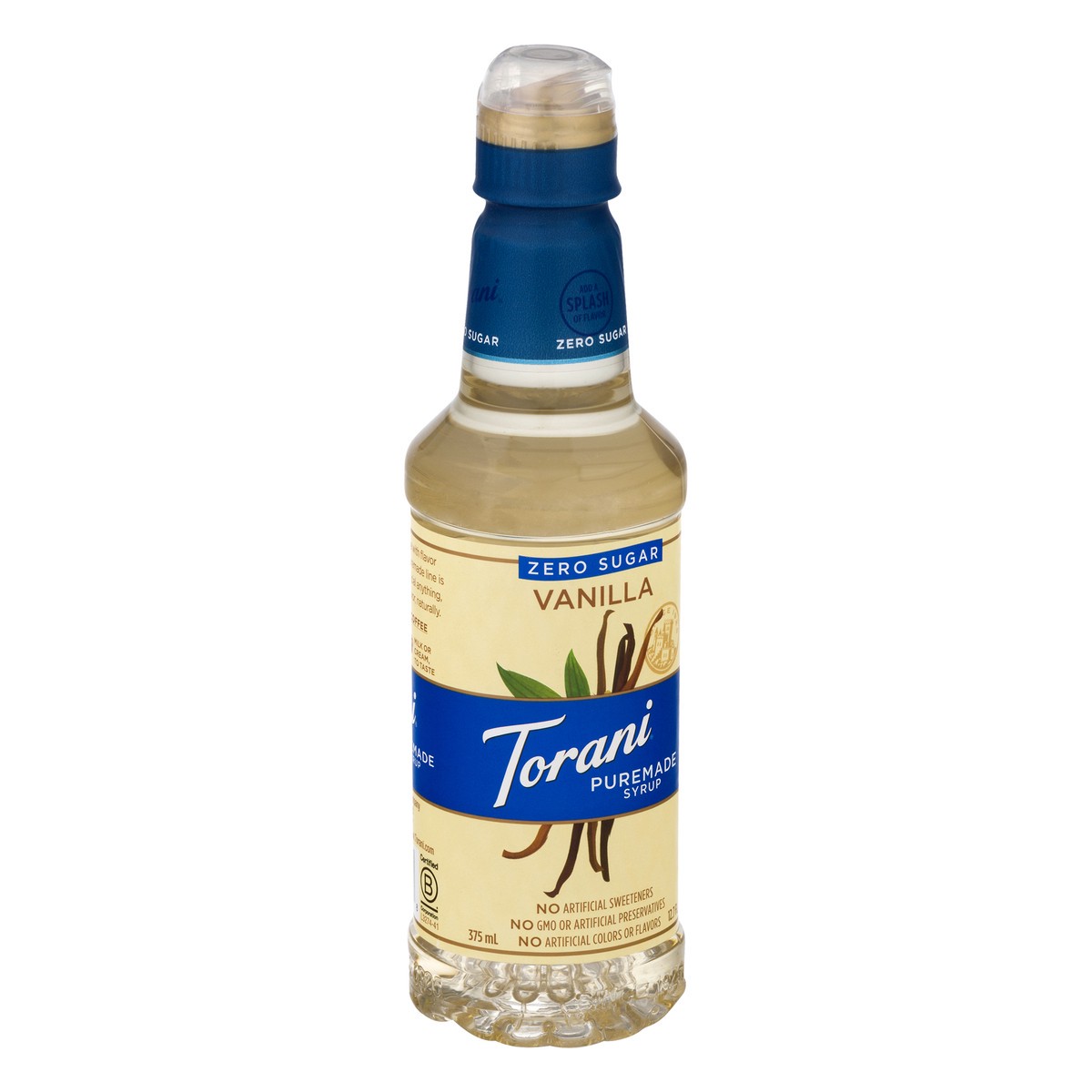 slide 5 of 13, Torani Puremade Zero Sugar Vanilla Syrup 375 ml, 1 ct