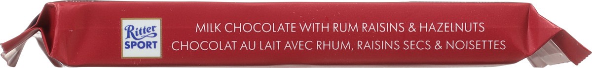 slide 8 of 9, Ritter Sport Milk Chocolate with Rum Raisins & Hazelnuts 3.5 oz, 3 oz