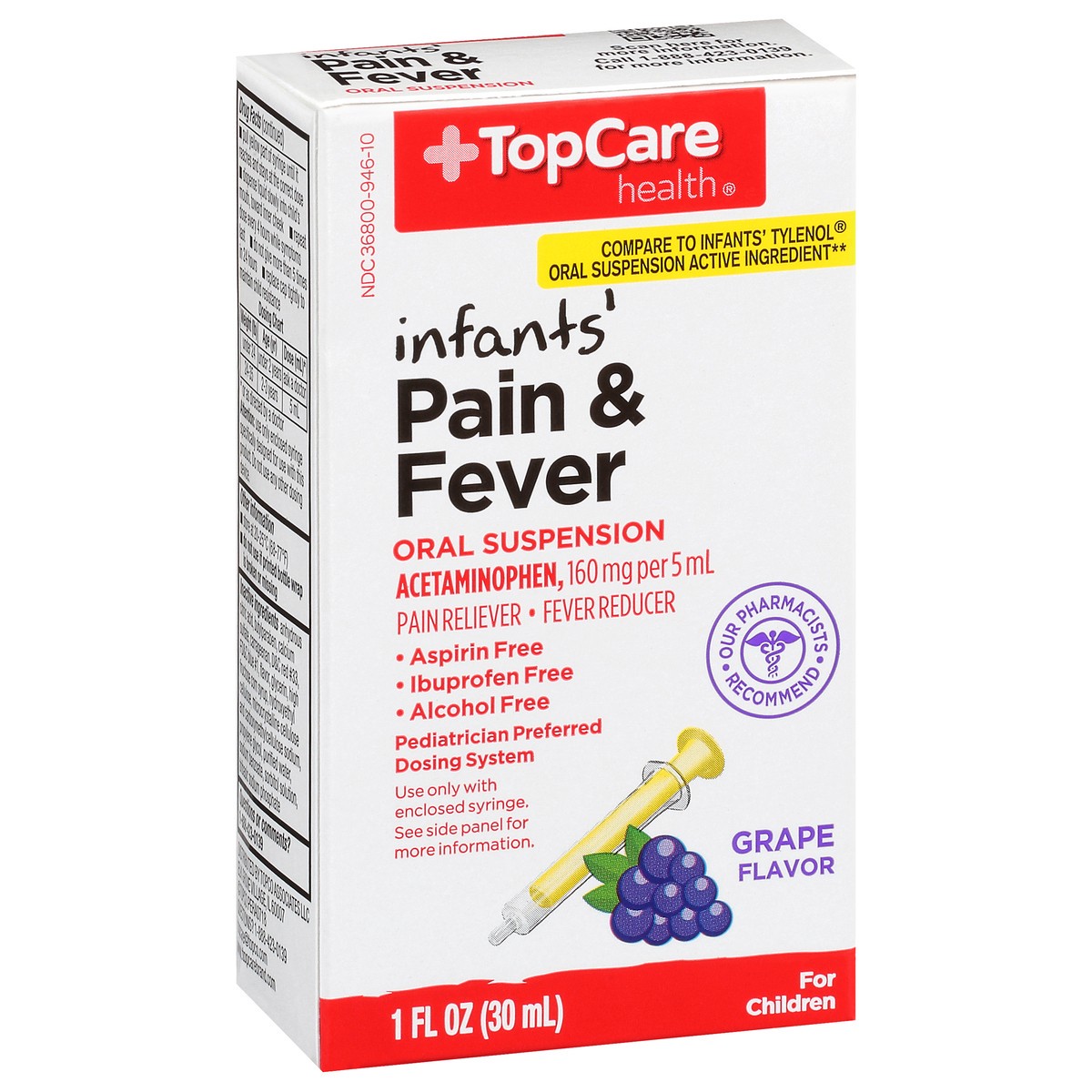 slide 4 of 16, TopCare TOP CARE Topcare Infant Pain & Fever, 1 fl oz