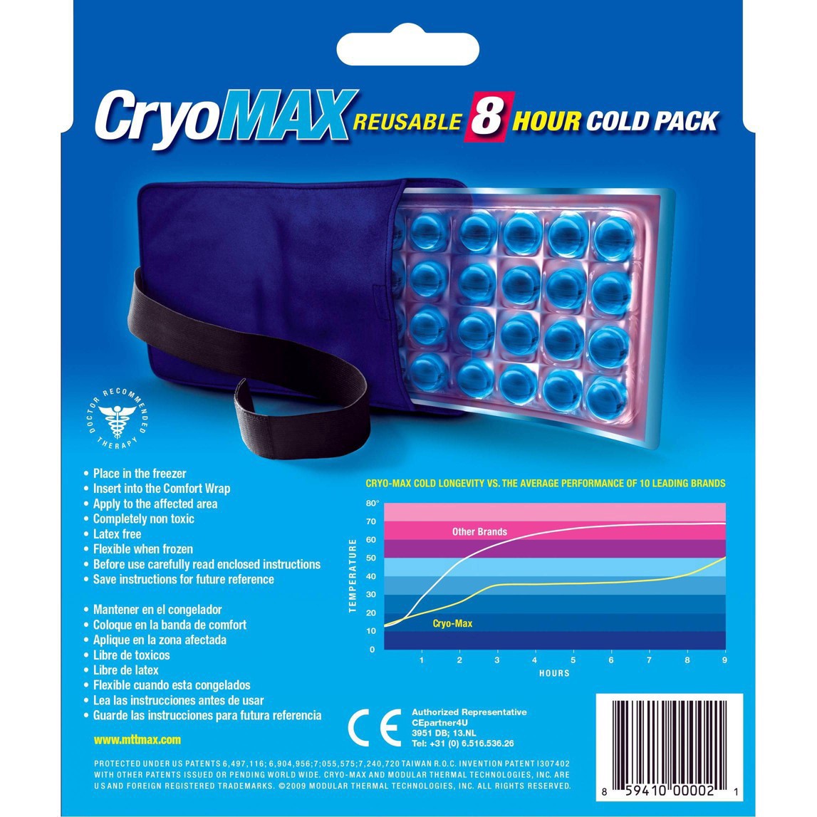 slide 19 of 67, CryoMax Medium Reusable 8 Hours Cold Pack 1 ea, 1 ct