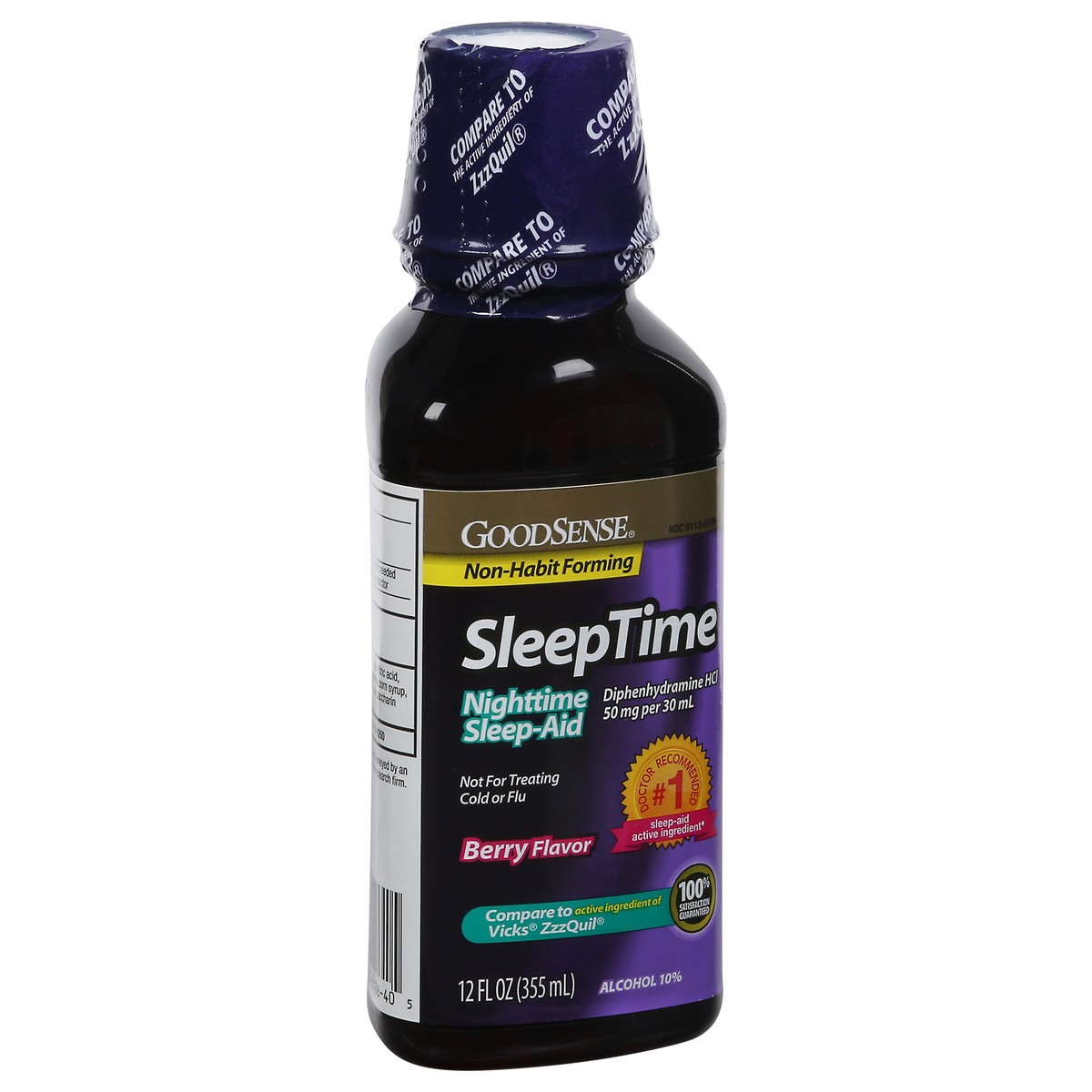 slide 3 of 13, Good Sense SleepTime Berry Flavor Nighttime Sleep-Aid 12 fl oz, 12 fl oz