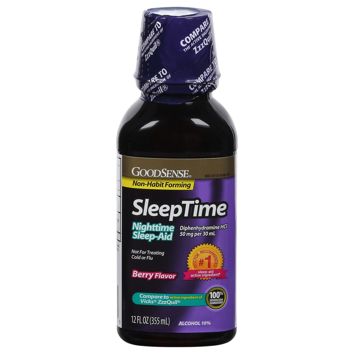 slide 6 of 13, Good Sense SleepTime Berry Flavor Nighttime Sleep-Aid 12 fl oz, 12 fl oz