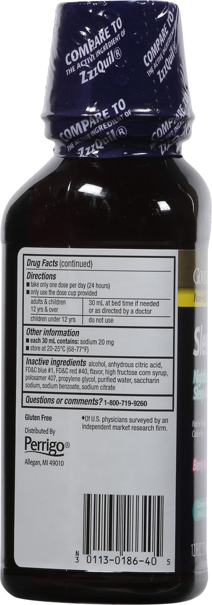 slide 11 of 13, Good Sense SleepTime Berry Flavor Nighttime Sleep-Aid 12 fl oz, 12 fl oz