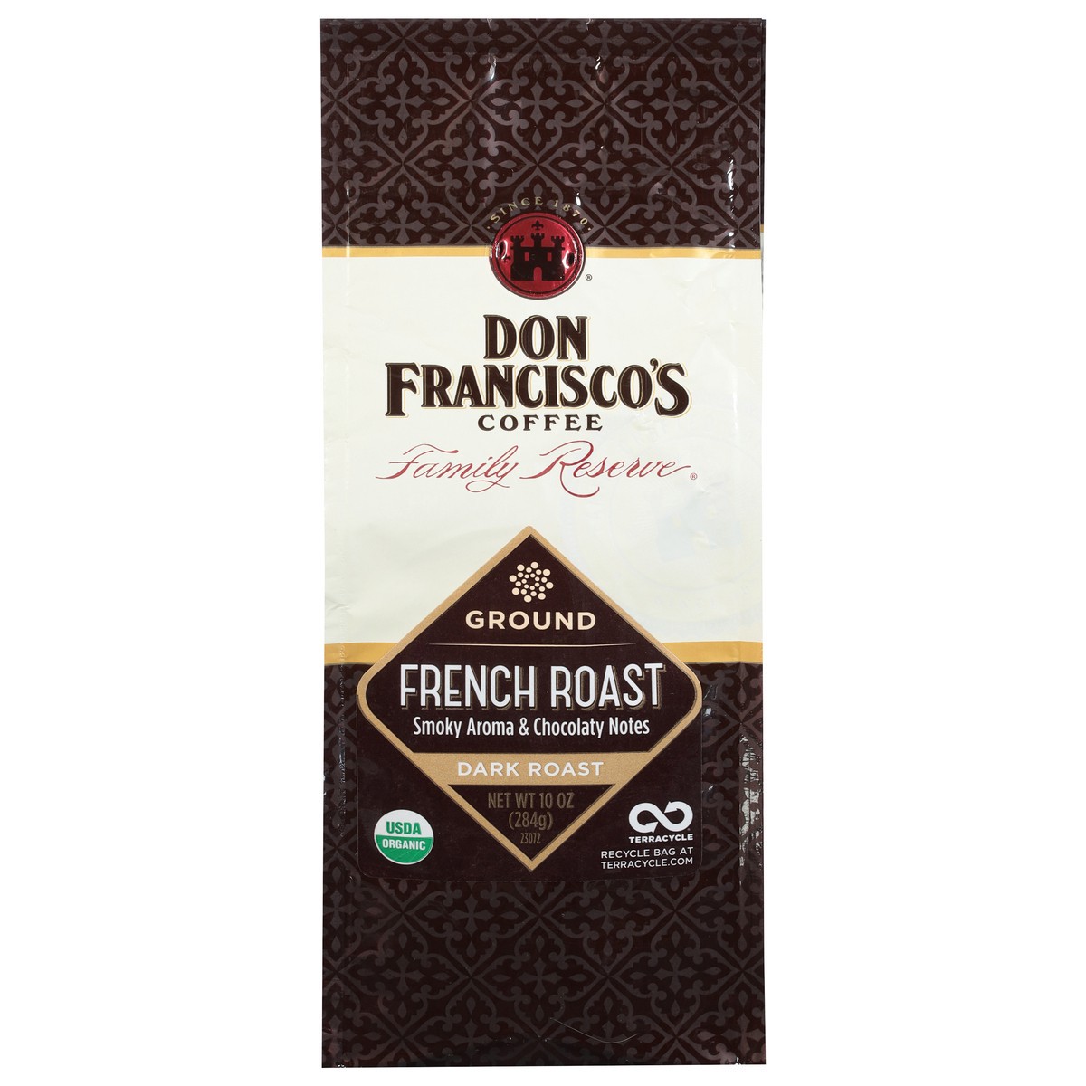 slide 1 of 9, Don Francisco's French Roast Ground Coffee - 10 oz, 10 oz