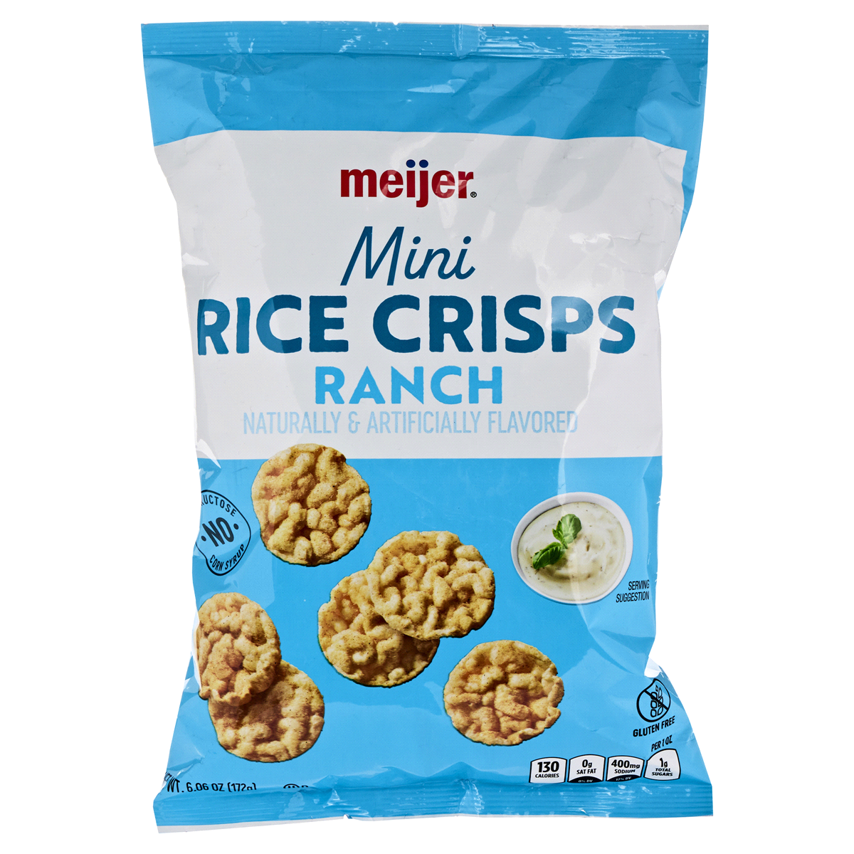slide 1 of 9, Meijer Ranch Mini Rice Crisps, 6.06 oz