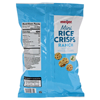 slide 3 of 9, Meijer Ranch Mini Rice Crisps, 6.06 oz