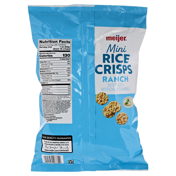 slide 4 of 9, Meijer Ranch Mini Rice Crisps, 6.06 oz