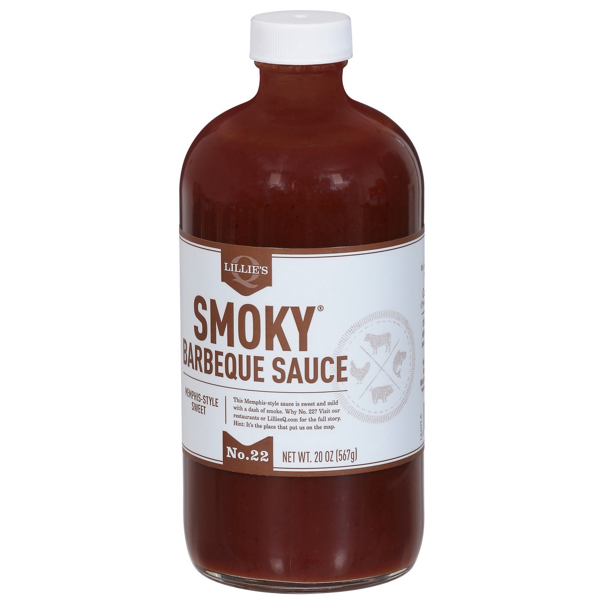 slide 9 of 9, Lillie's Q Memphis-Style Sweet No. 22 Smoky Barbeque Sauce 20 oz, 20 oz