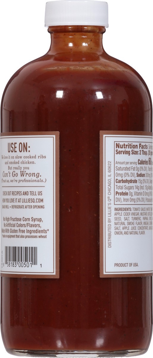 slide 2 of 9, Lillie's Q Memphis-Style Sweet No. 22 Smoky Barbeque Sauce 20 oz, 20 oz