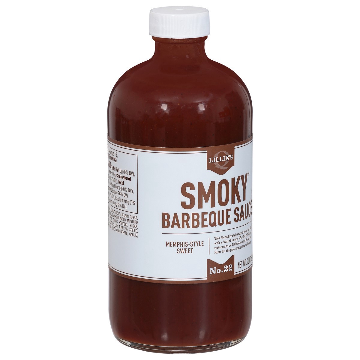 slide 3 of 9, Lillie's Q Memphis-Style Sweet No. 22 Smoky Barbeque Sauce 20 oz, 20 oz