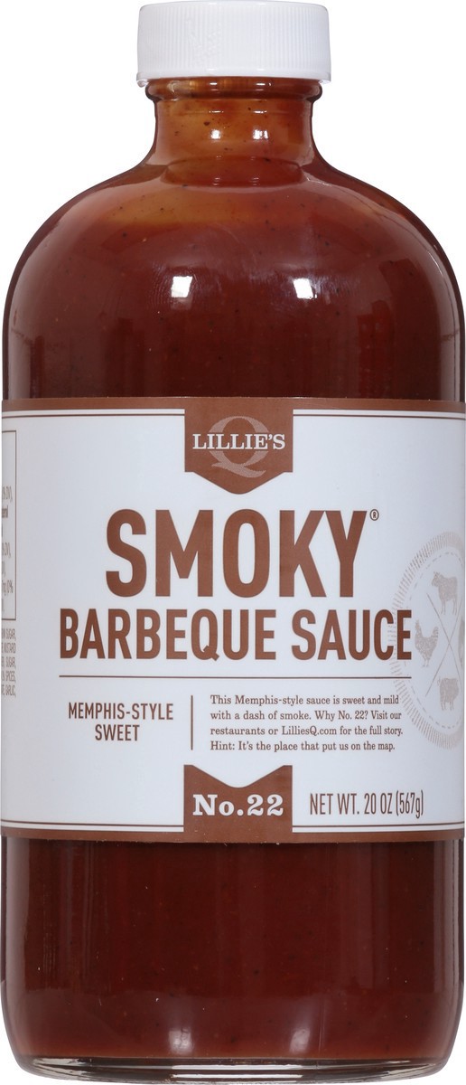 slide 4 of 9, Lillie's Q Memphis-Style Sweet No. 22 Smoky Barbeque Sauce 20 oz, 20 oz