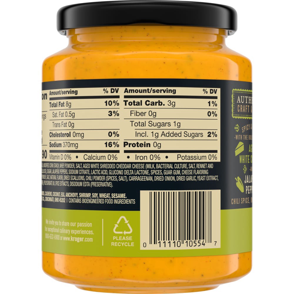 slide 3 of 4, Private Selection Aged Cheddar & Jalapeno Dip, 15 oz