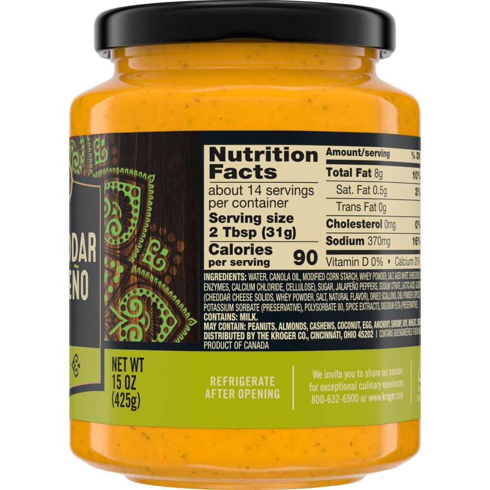 slide 2 of 4, Private Selection Aged Cheddar & Jalapeno Dip, 15 oz