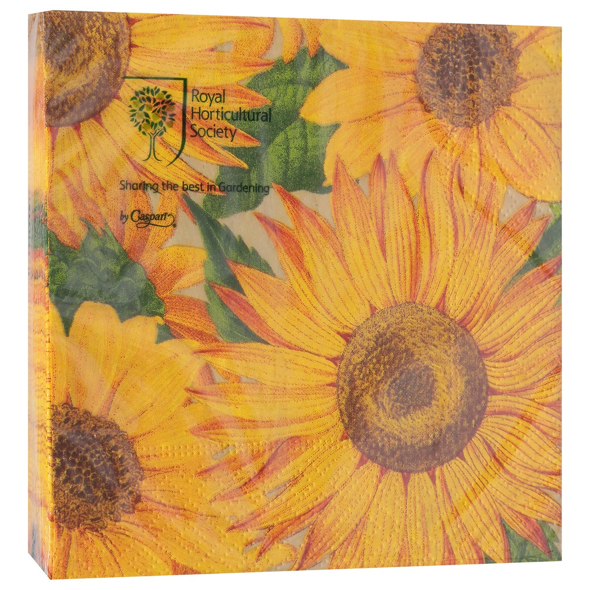 slide 2 of 9, Caspari Sunflowers 3-Ply Cocktail Napkins, 1 ct