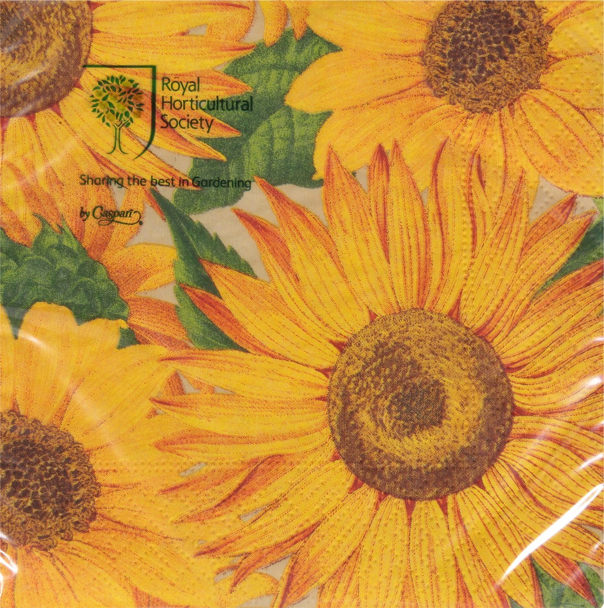slide 6 of 9, Caspari Sunflowers 3-Ply Cocktail Napkins, 1 ct