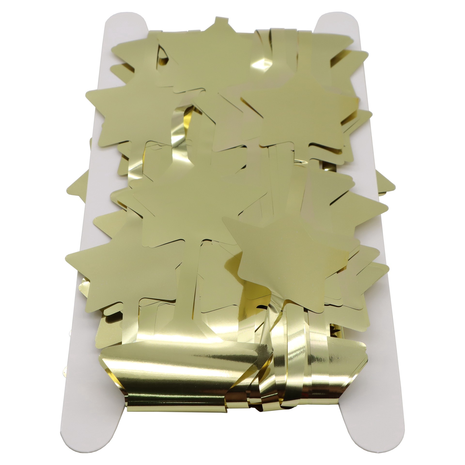 slide 2 of 3, 6.25 Ft. Gold Star Fringe Curtain By Celebrate It, 6.25 ft