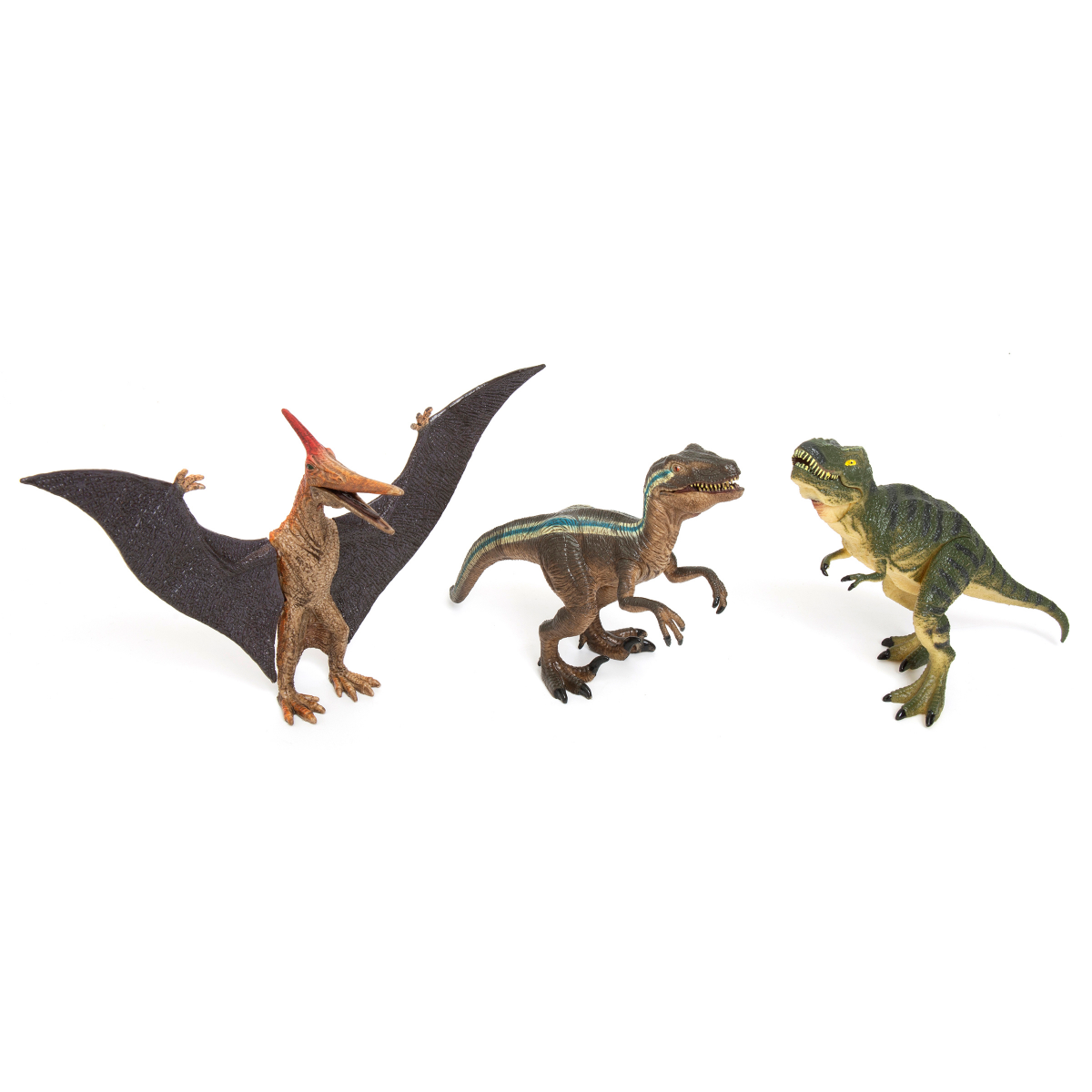 slide 1 of 3, THIRIA 3-pack Realistic Dino Assortment, 3 ct