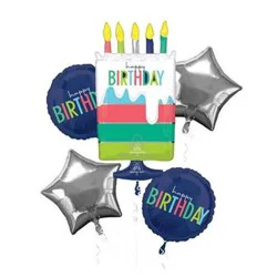 Florist Distributing of Iowa Happy Cake Day Balloon Bouquet