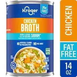 Kroger Fat Free Lower Sodium Chicken Broth
