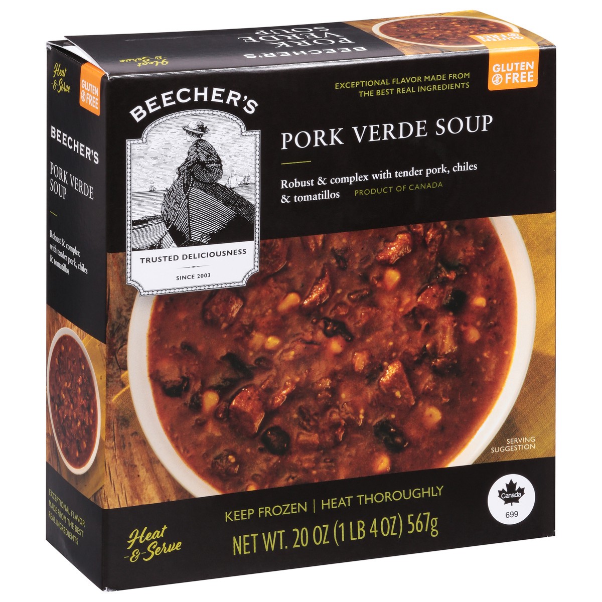 slide 11 of 13, Beecher's Pork Verde Soup 20 oz, 20 oz