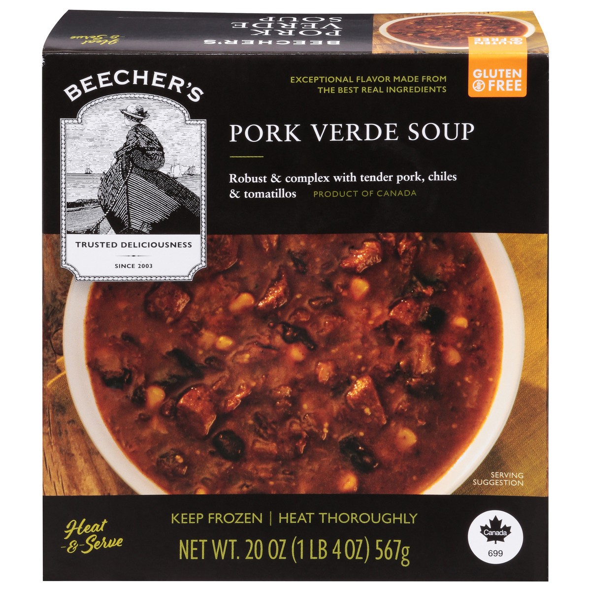 slide 10 of 13, Beecher's Pork Verde Soup 20 oz, 20 oz
