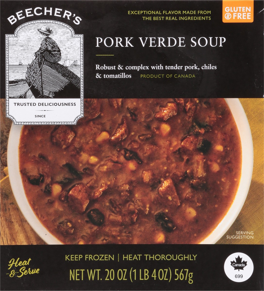 slide 13 of 13, Beecher's Pork Verde Soup 20 oz, 20 oz